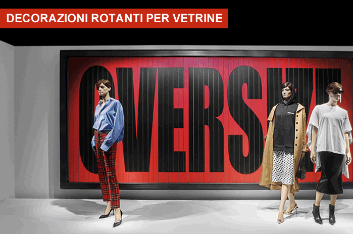 decorazioni creative per vetrine moda e abbigliamento
